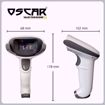 Picture of OSCAR UniBar - Imager 1D - Wired Barcode Scanner White