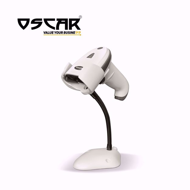 Picture of OSCAR UniBar II - Area Imager 2D QR 1D - Wired Barcode Scanner White